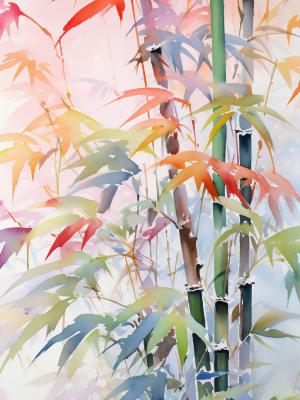 ai的水彩插画图片