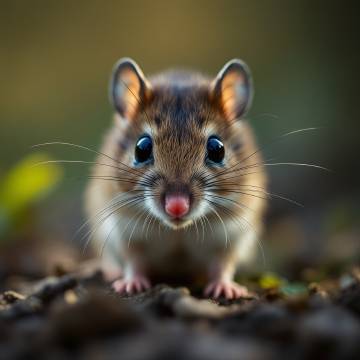 老鼠的特写图片 眼神透着好奇