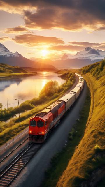 日落下的唯美风景图片