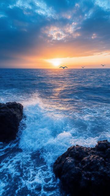 蓝色的大海风景高清图片