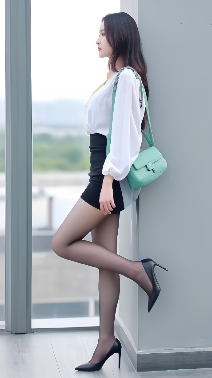 大长腿黑丝高跟气质美女