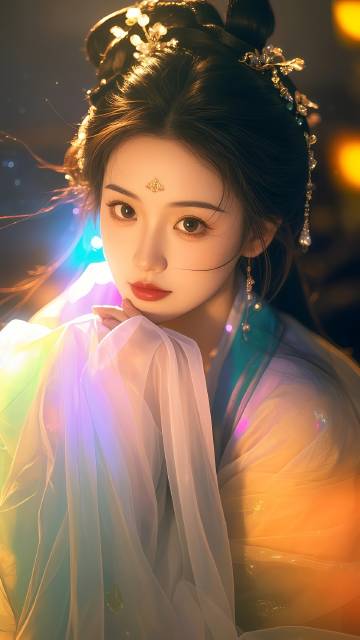 发型精致古典韵味的古风美女