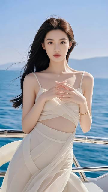 优雅气质夏日清新美女