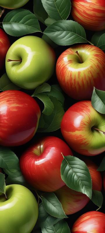 有光泽的苹果高清图片