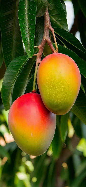 成熟的两个大芒果高清图片