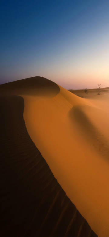 唯美日落沙漠壁纸图片