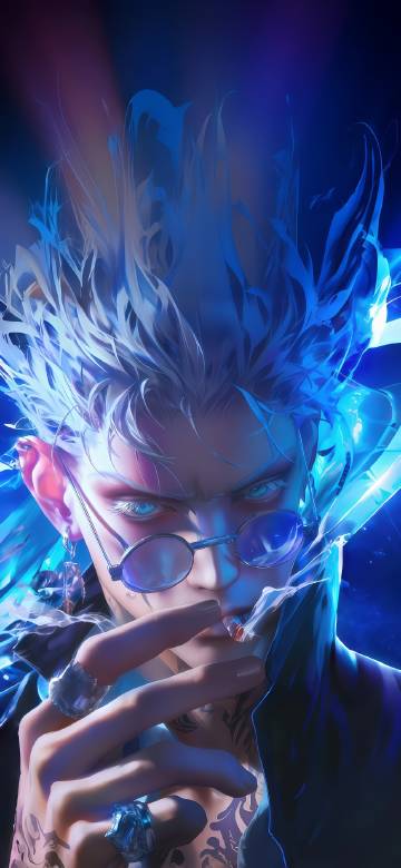 酷帅叼烟潮男动漫壁纸图片