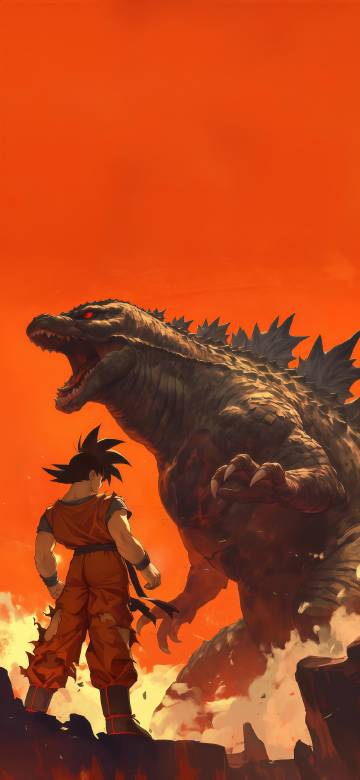 悟空大战巨型怪兽特斯拉