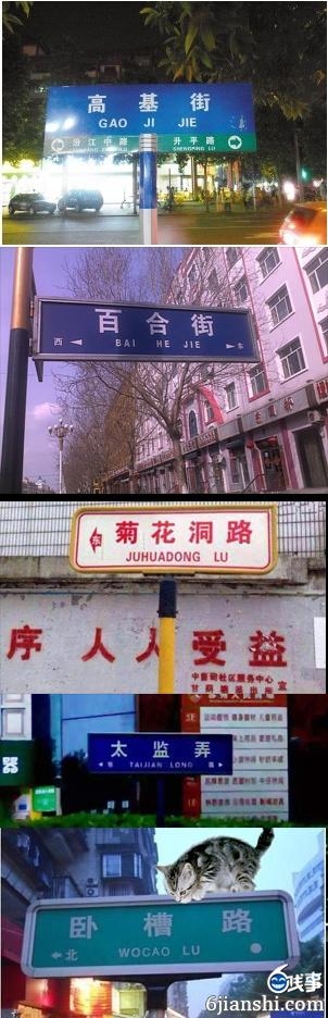 搞笑真实路名图片