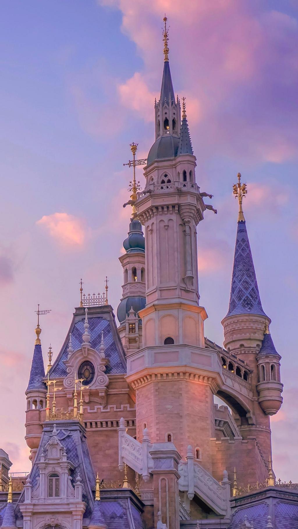 迪士尼浪漫城堡梦幻写真手机壁纸