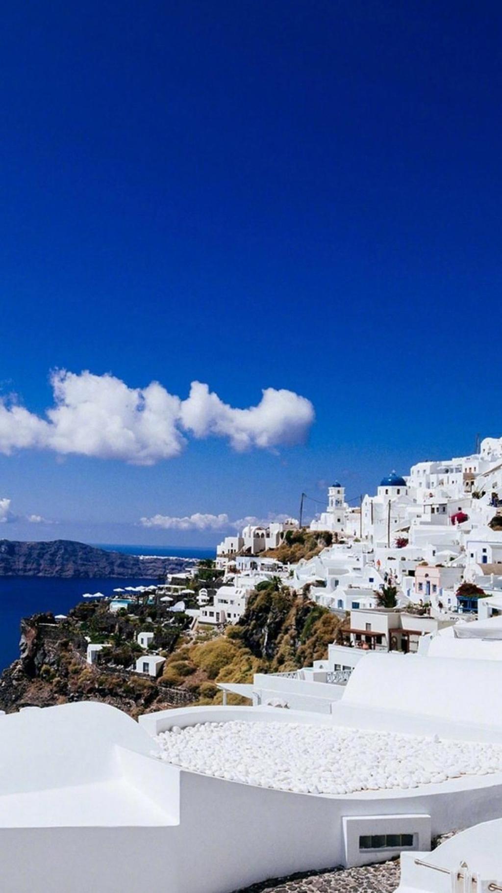 爱琴海清爽迷人自然风光写真手机壁纸
