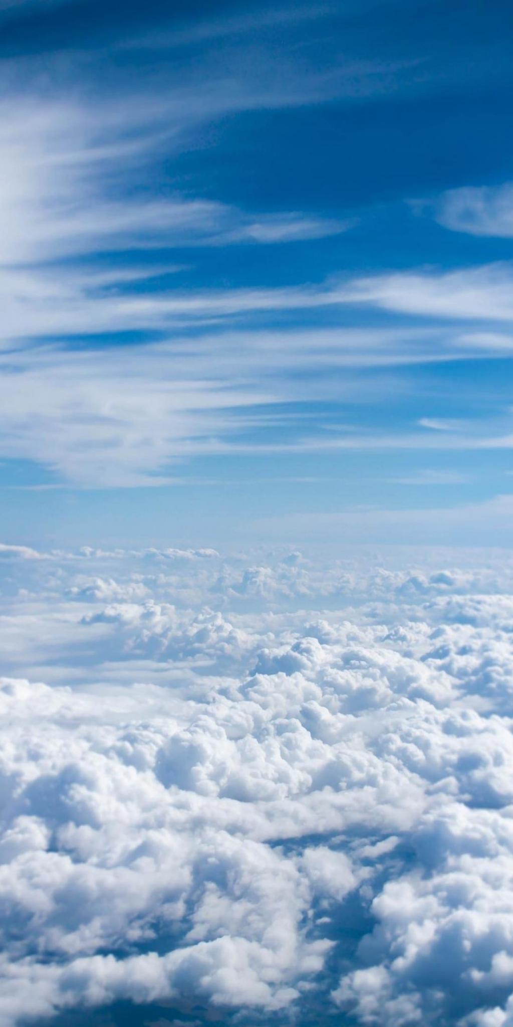 高空上的优美唯美云海景象手机壁纸