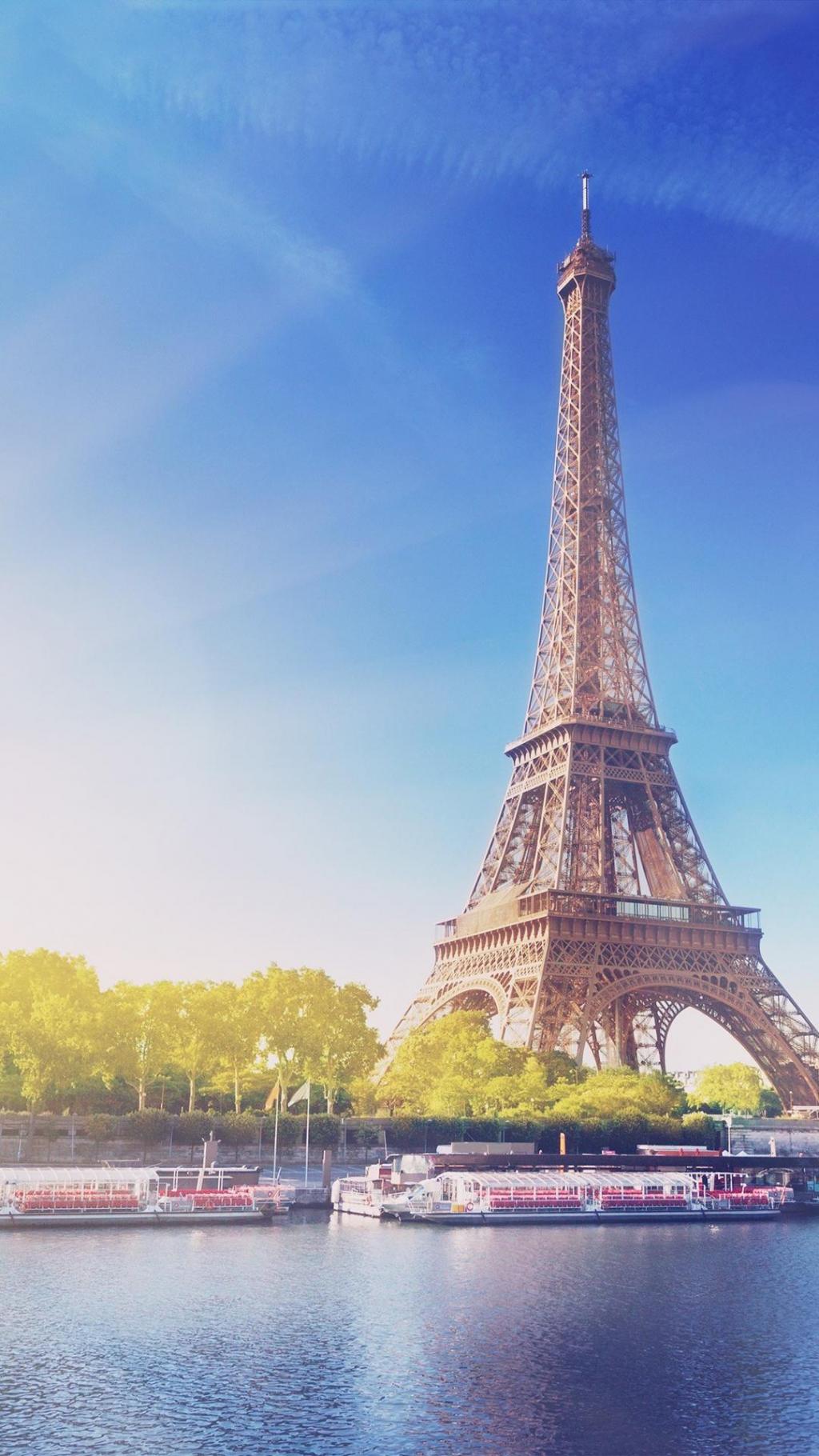 浪漫迷人的巴黎埃菲尔铁塔美景手机壁纸 手机壁纸 网页图库手机版