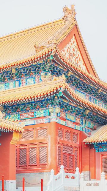 北京故宫一角唯美风景摄影手机壁纸