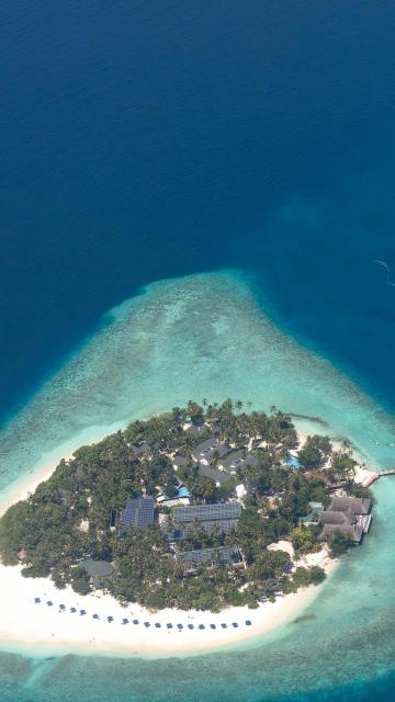 唯美海岛俯瞰风景摄影手机壁纸