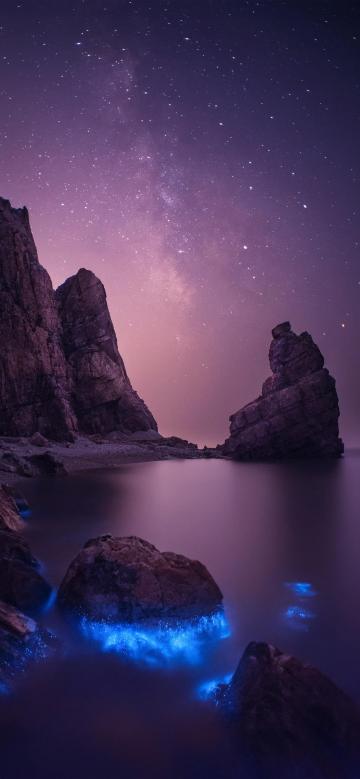 夜晚的海峡如此美丽手机壁纸