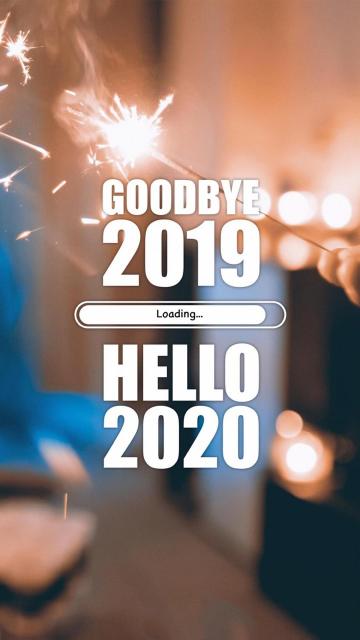 Goodbye 2019,Hello 2020手机壁纸