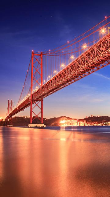 葡萄牙——四月二十五号大桥手机壁纸