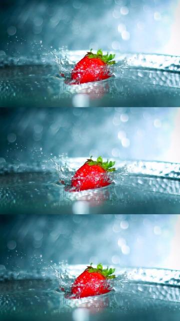 小清新美味的草莓手机壁纸
