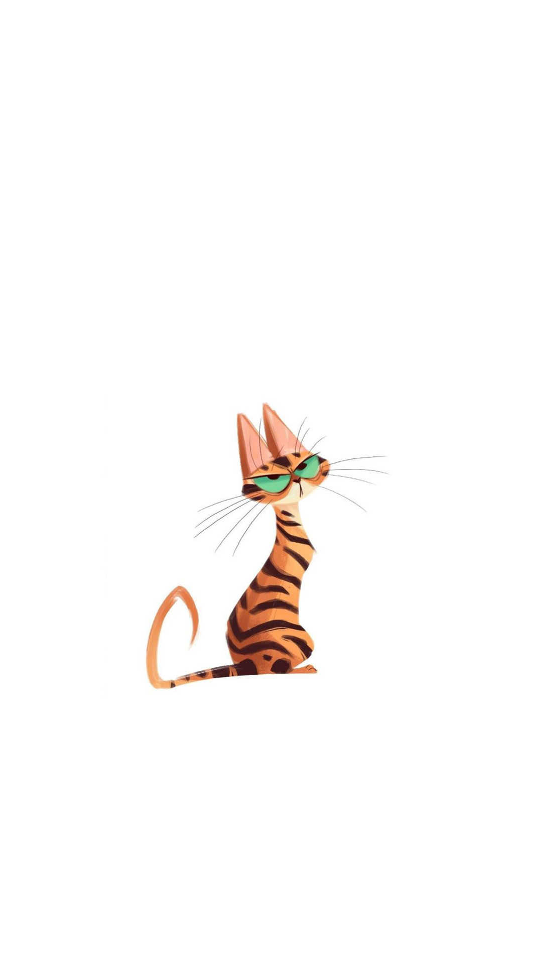 可爱卡通猫咪插画高清手机壁纸
