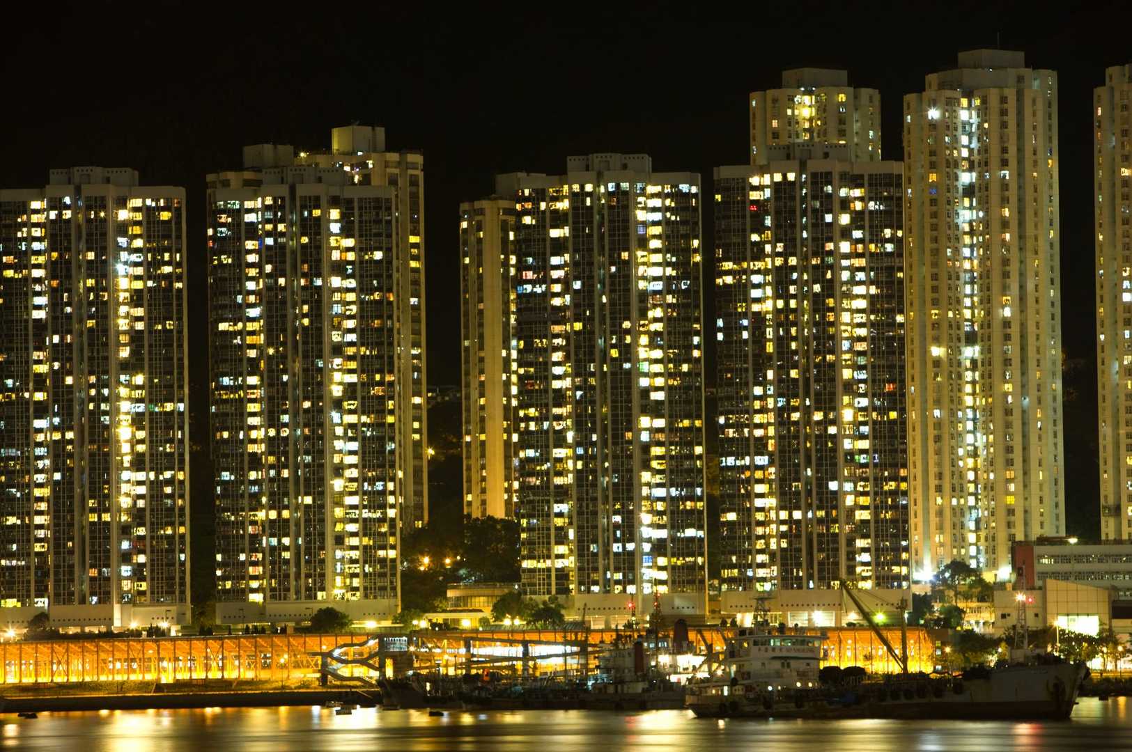 维多利亚港夜景桌面壁纸 第一辑