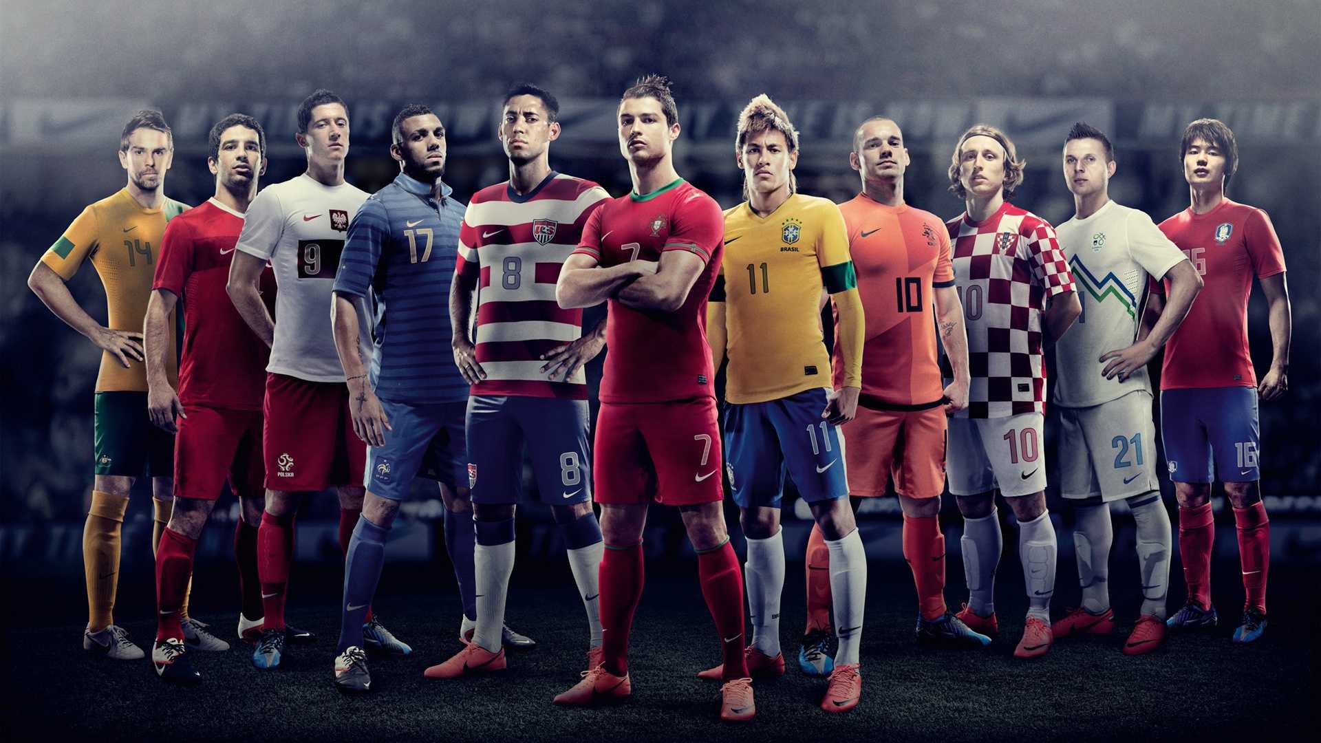 2014世界杯足球明星壁纸