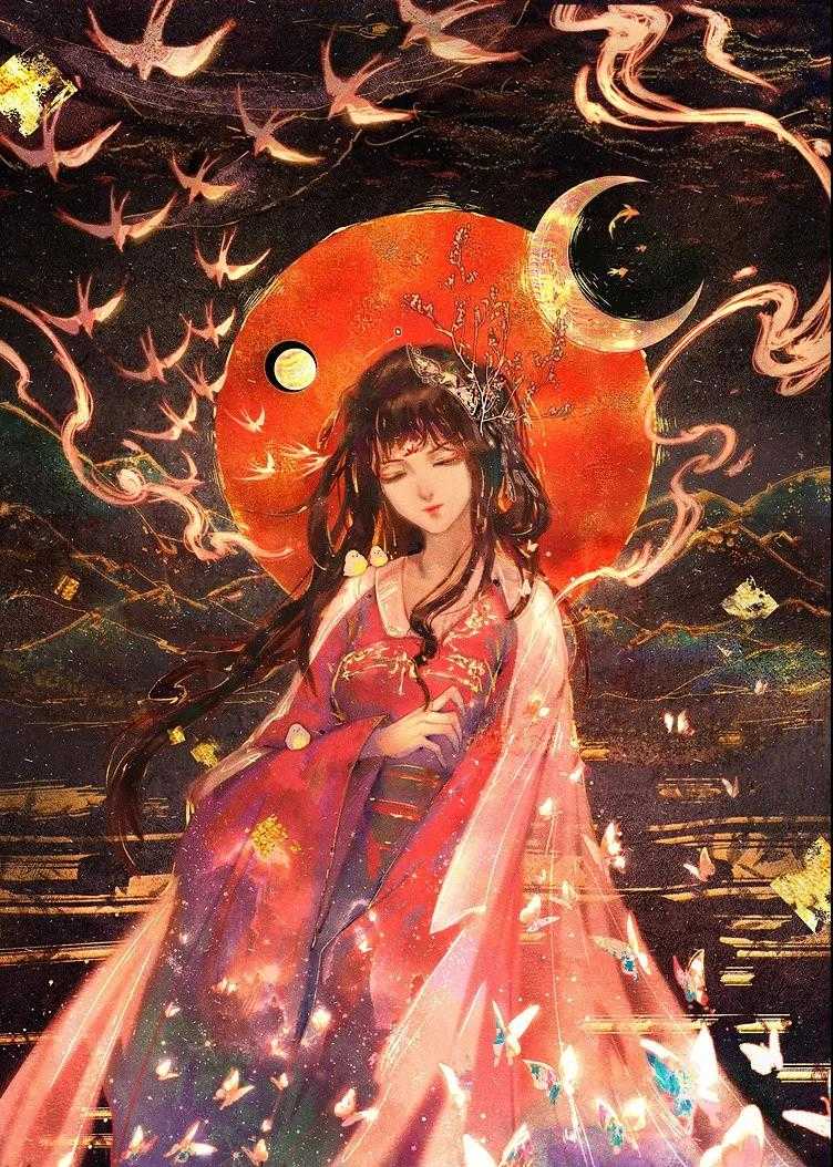 造型唯美古韵十足的人物插画值得一看