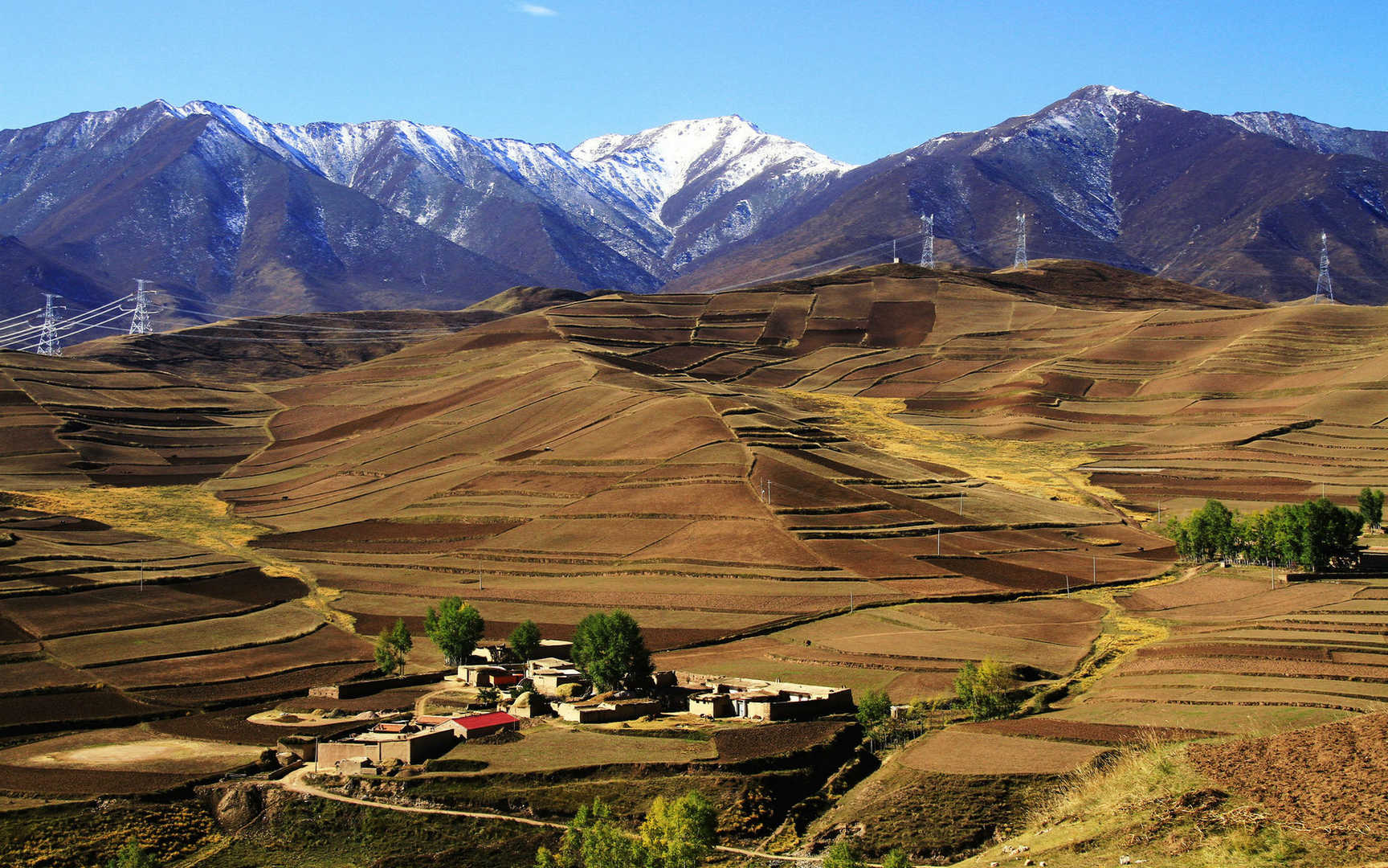 甘肃兰州白塔山风景壁纸