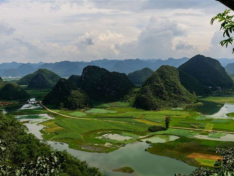 云南普者黑自然风景平板桌面壁纸