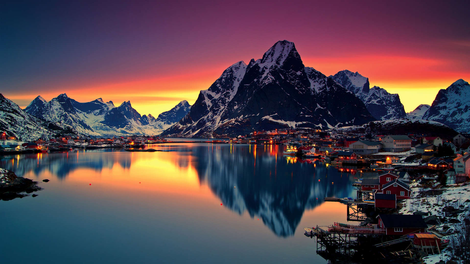 挪威罗弗敦群岛风景图片
