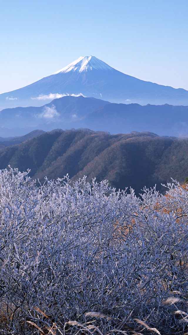 唯美风景图片富士山下经典手机壁纸第一辑