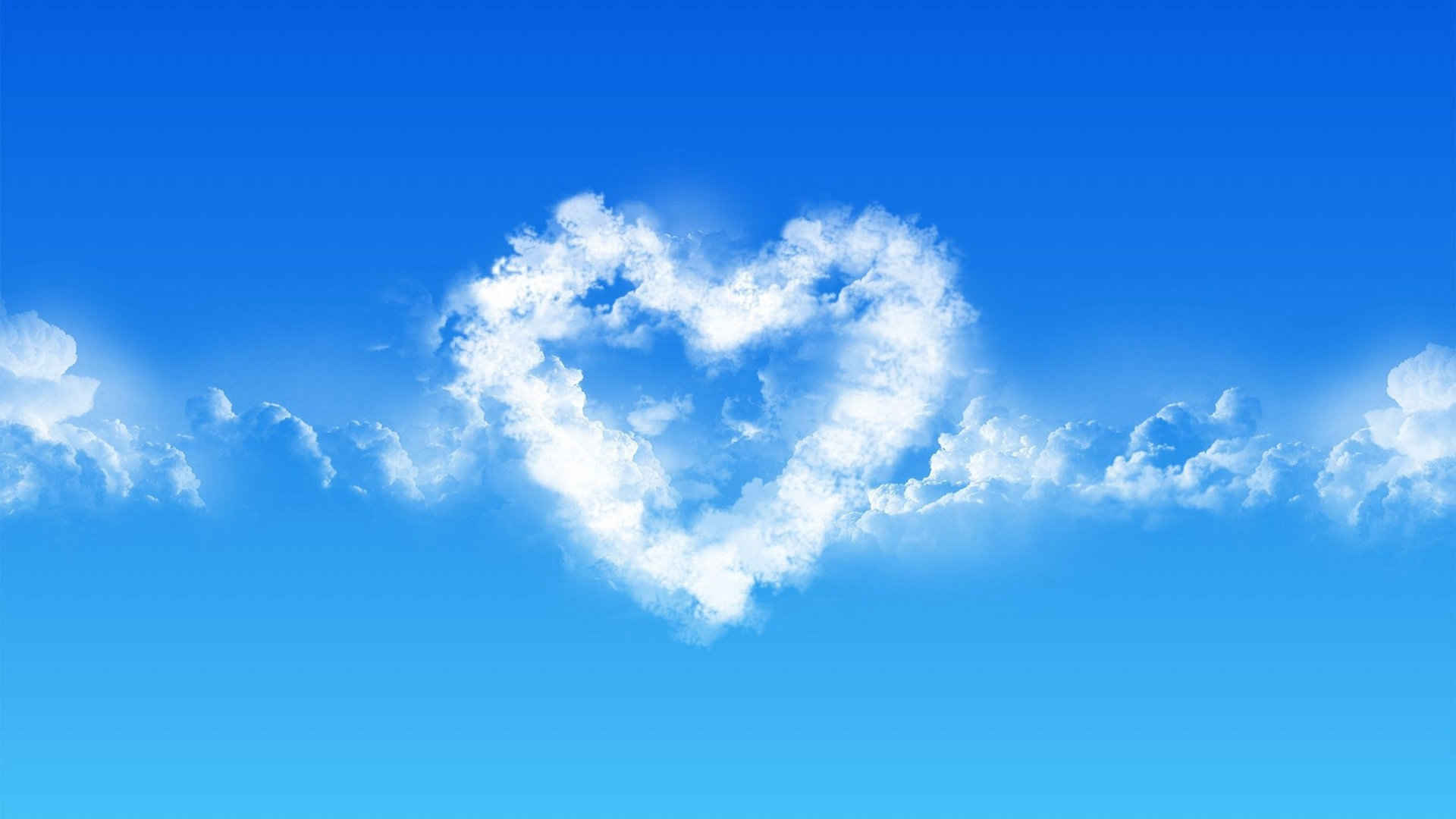 精选天空中的爱心形云朵创意爱心图片素材唯美风景高清图片下载第二辑-风景壁纸-壁纸下载-美桌网