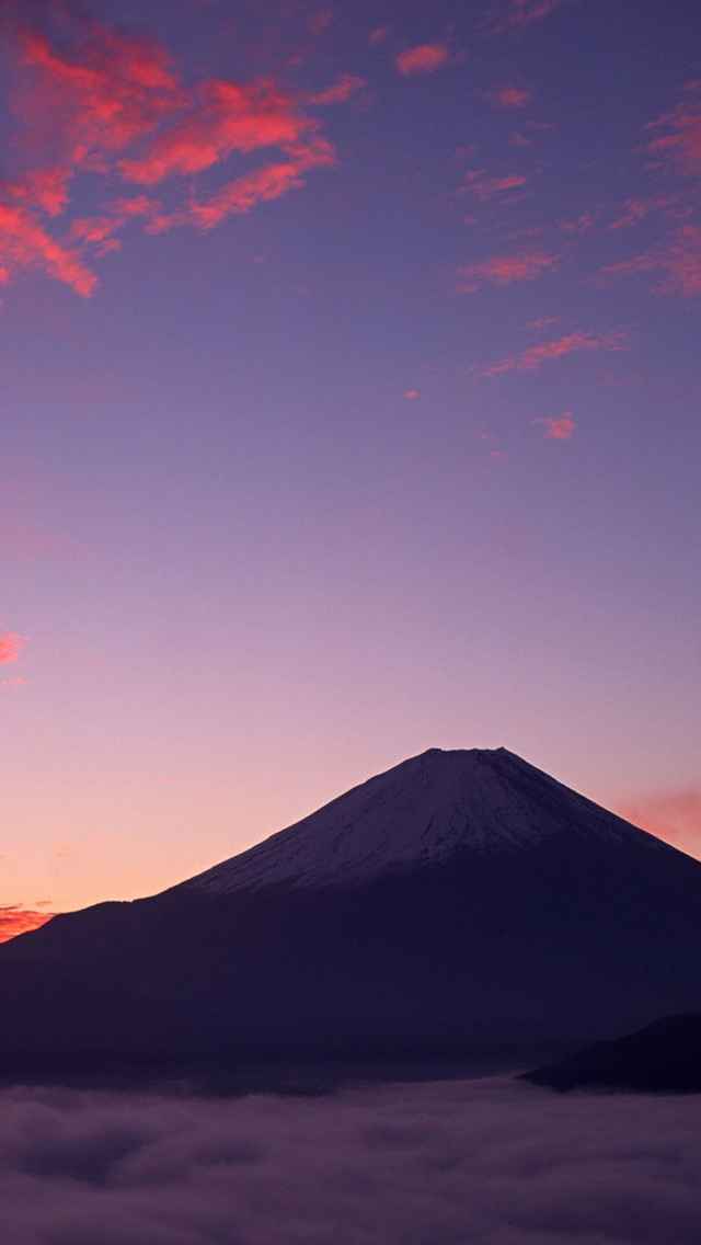 唯美风景图片富士山下经典手机壁纸第一辑