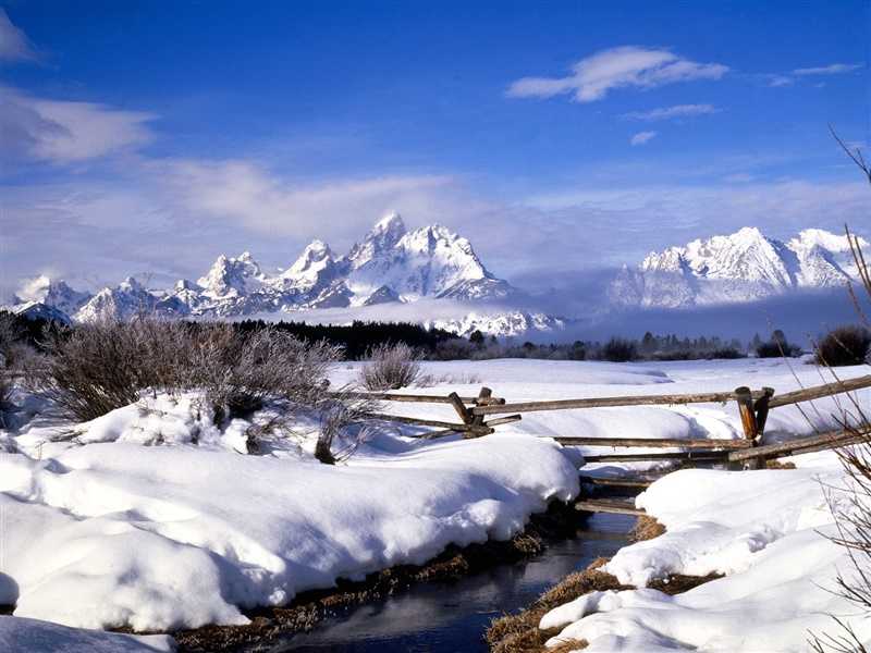 冬天纯白雪景自然风景ipad壁纸下载