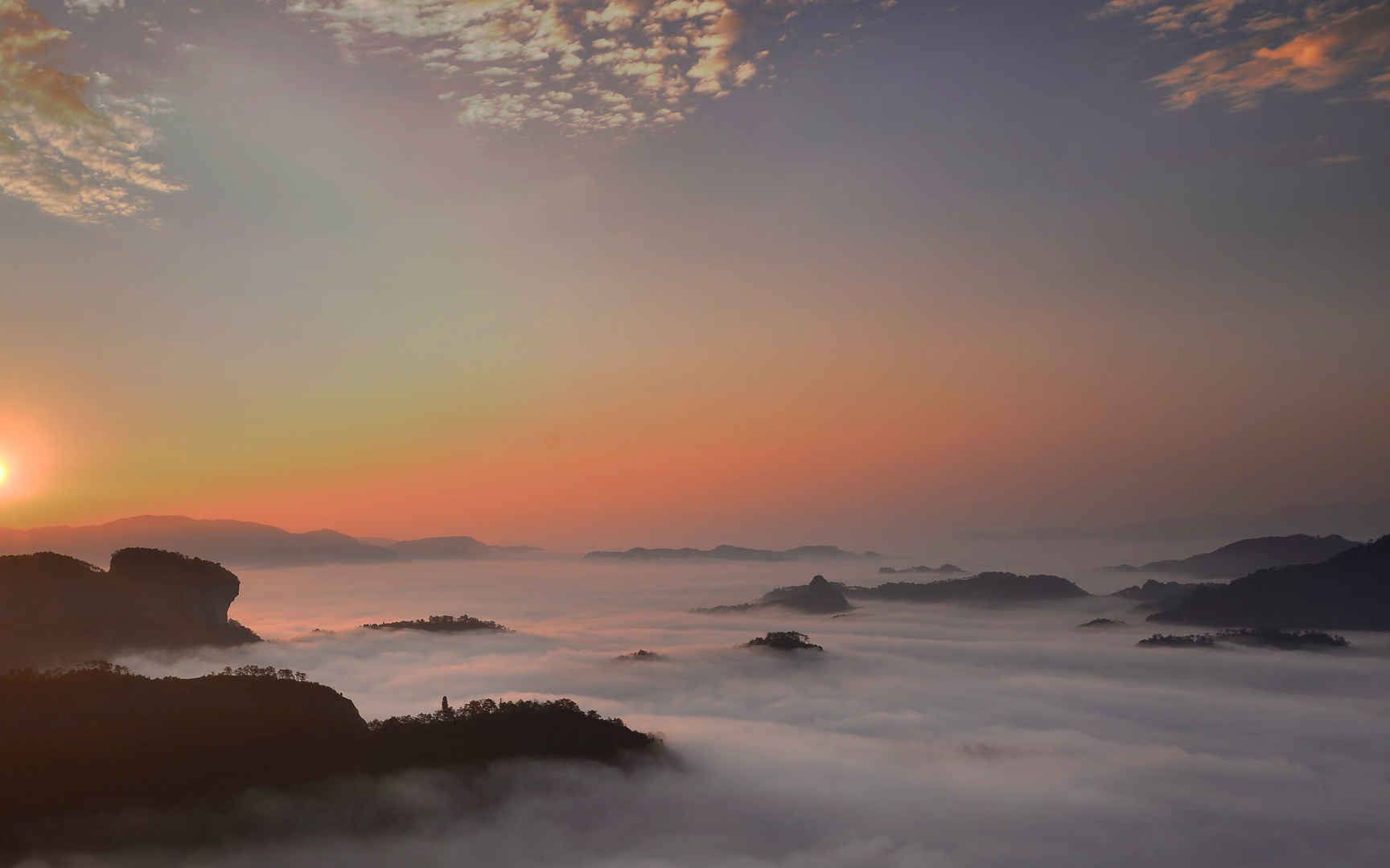 武夷山云海风景壁纸