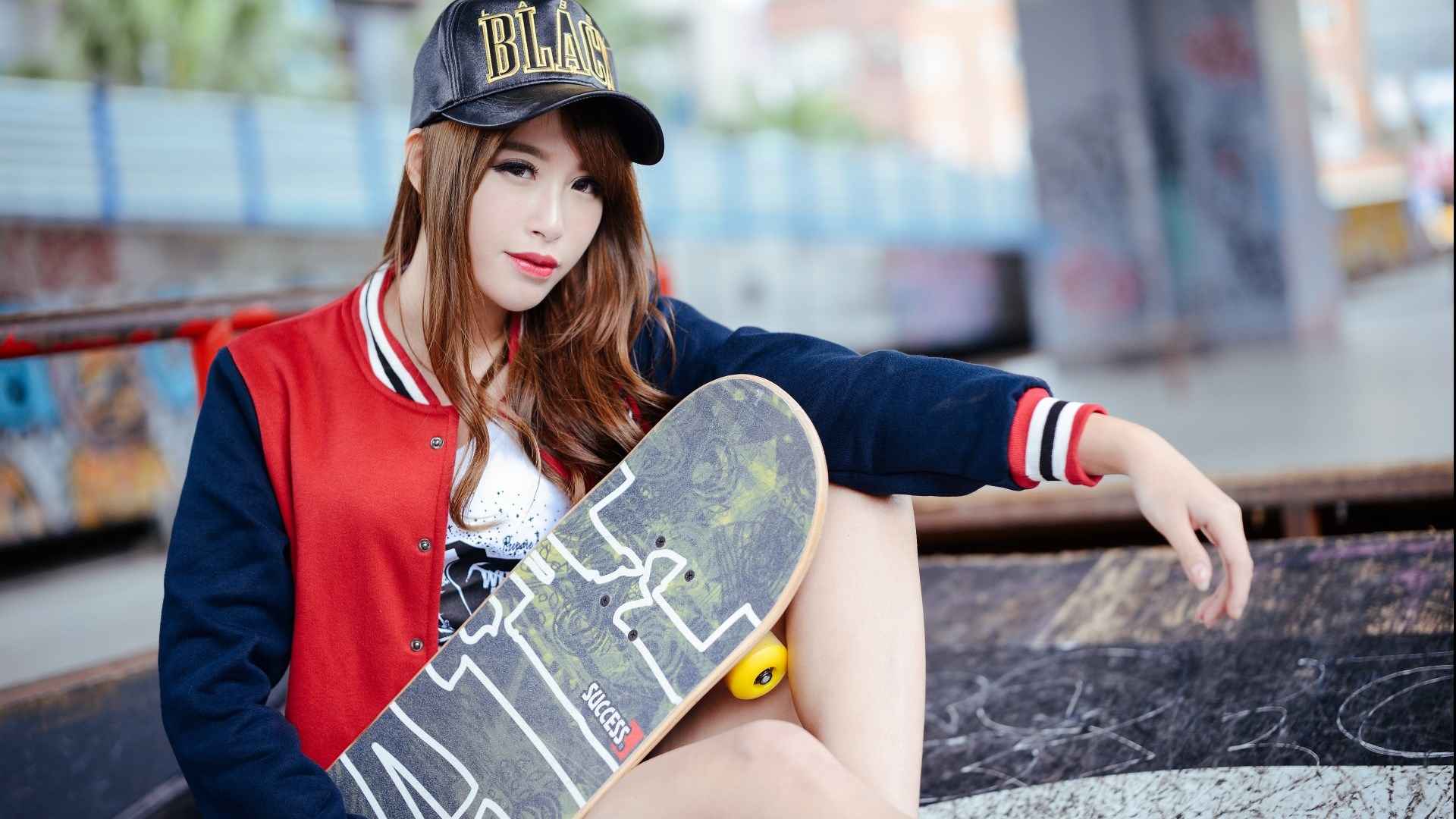 滑板少女_摄影师冬风-站酷ZCOOL