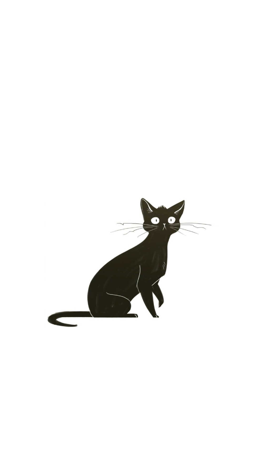 可爱卡通猫咪插画高清手机壁纸