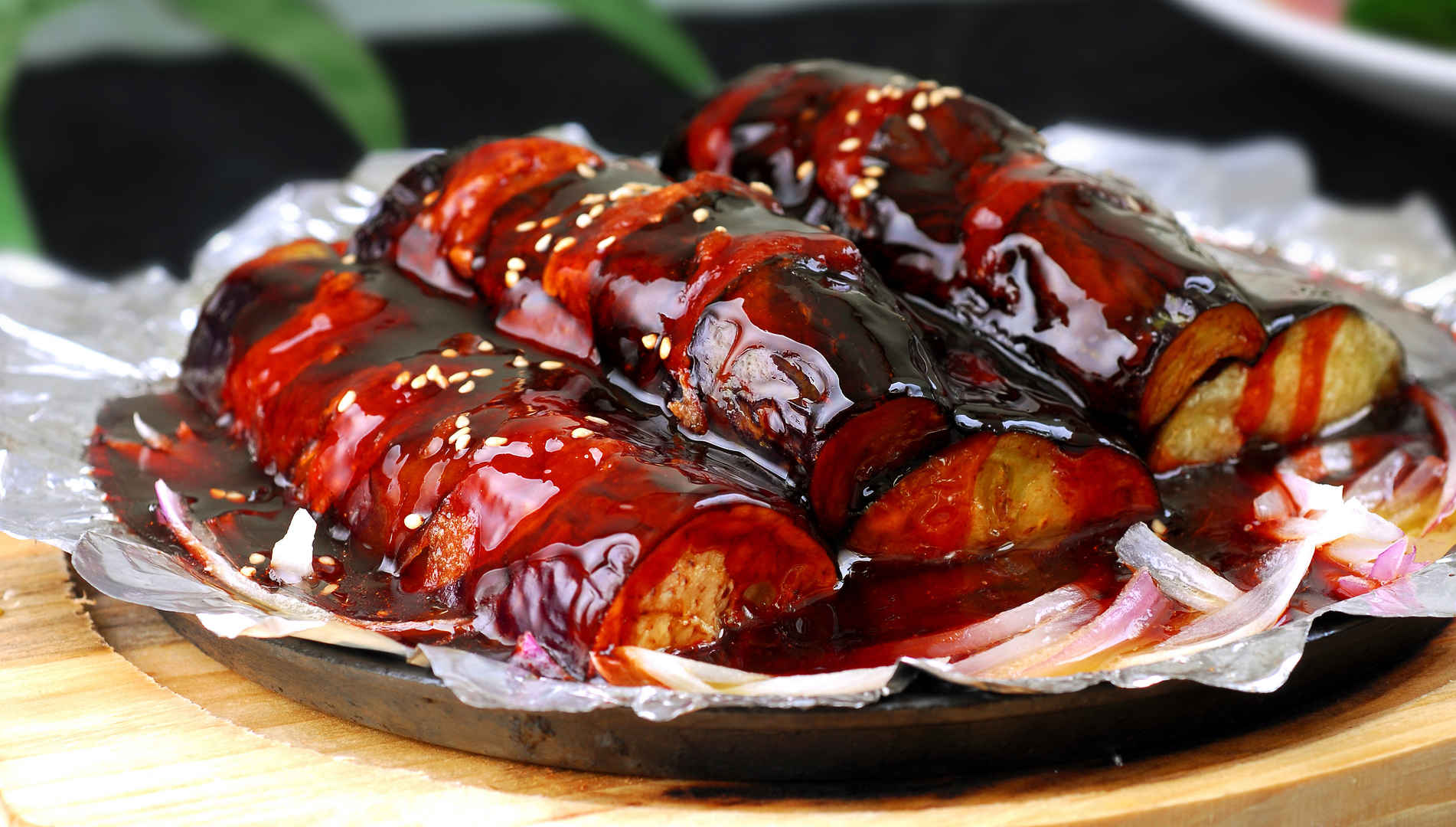香喷喷的红烧茄子图片