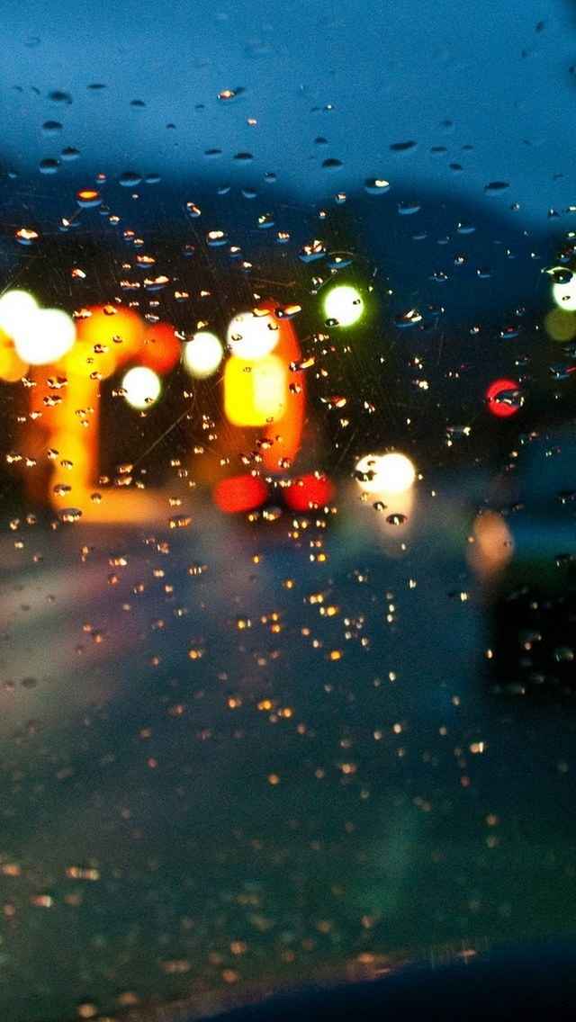 城市灰色雨季唯美景色iPhone 5手机壁纸