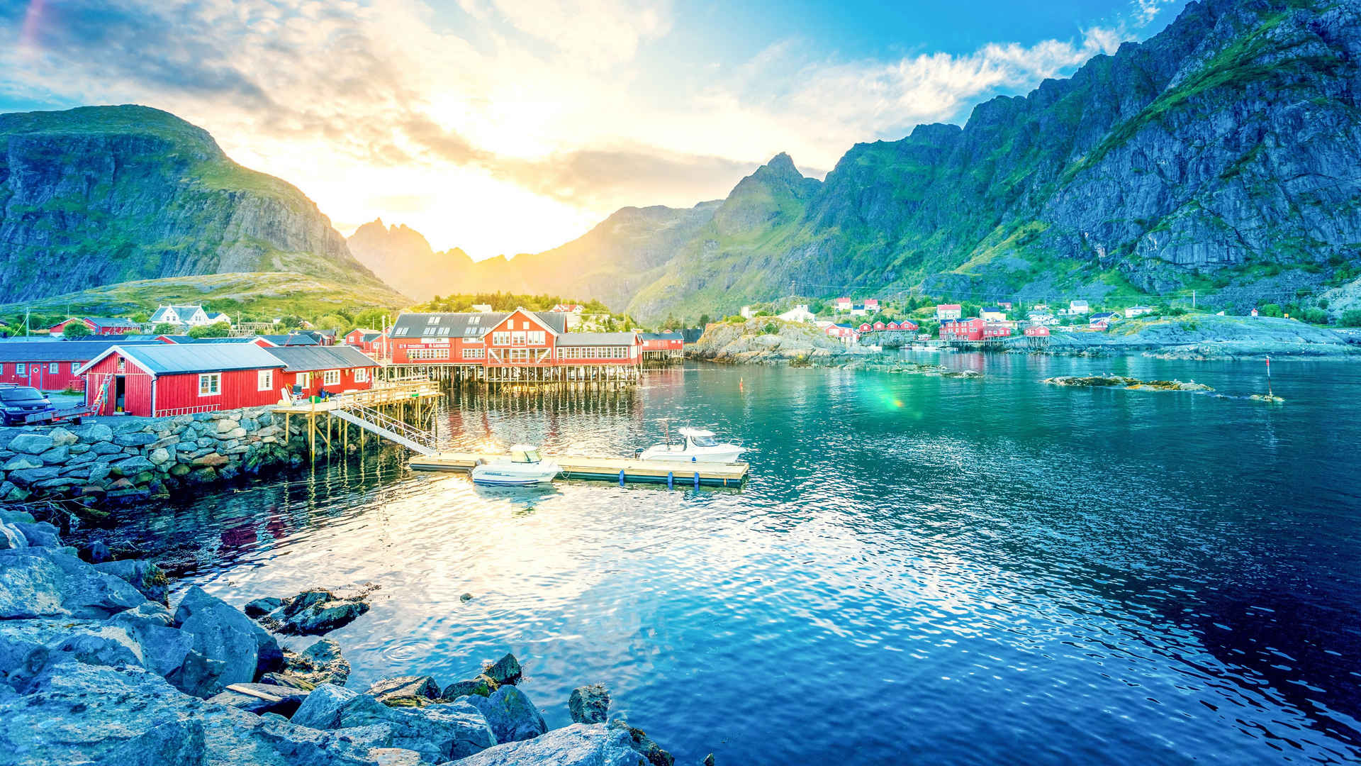 挪威罗弗敦群岛风景图片