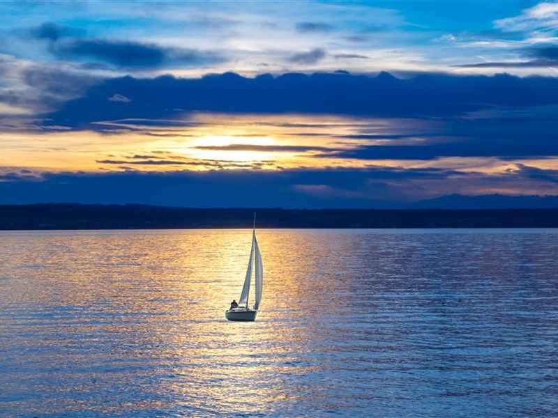 唯美夕阳风景苹果平板壁纸