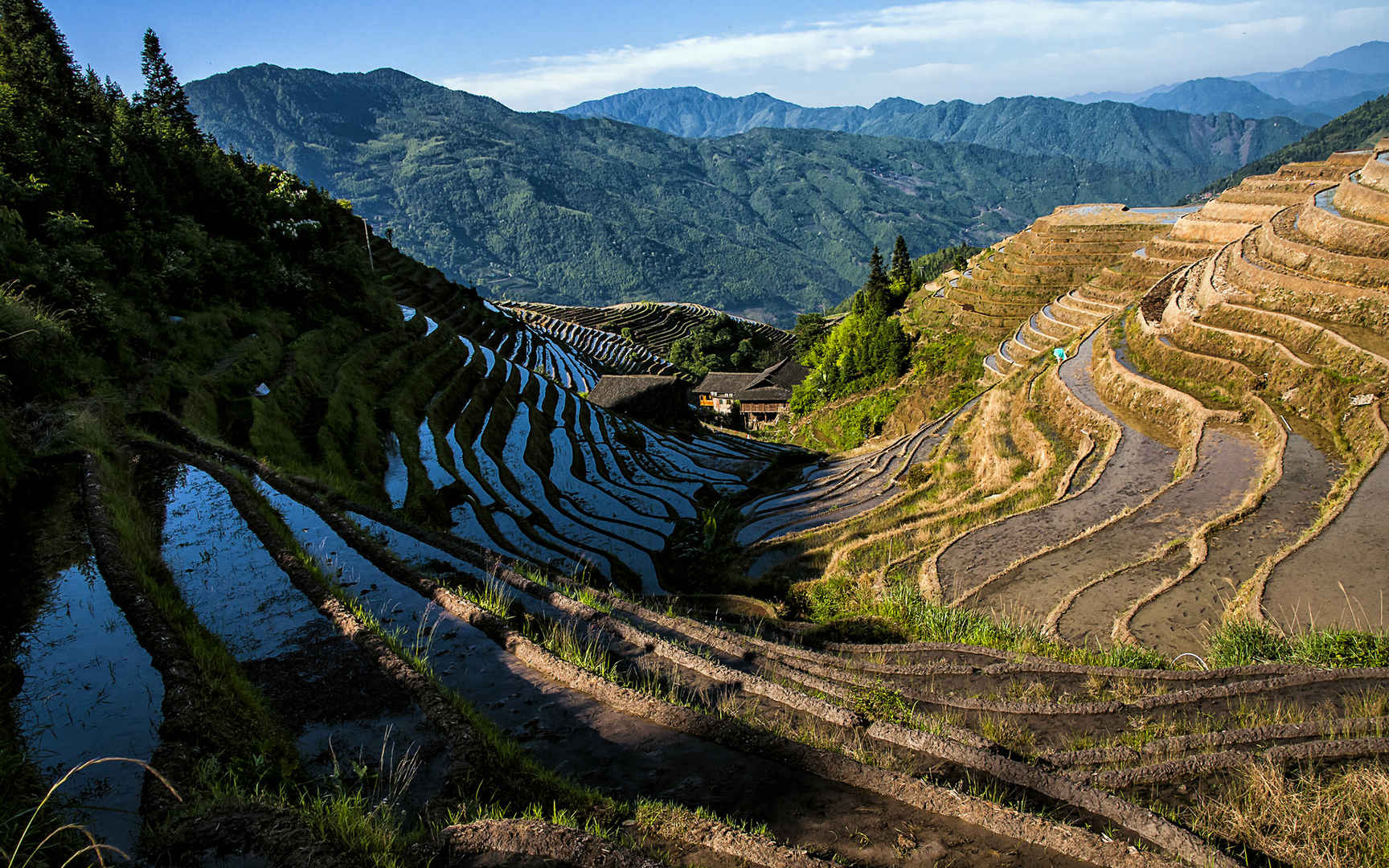 广西龙脊梯田风景图片