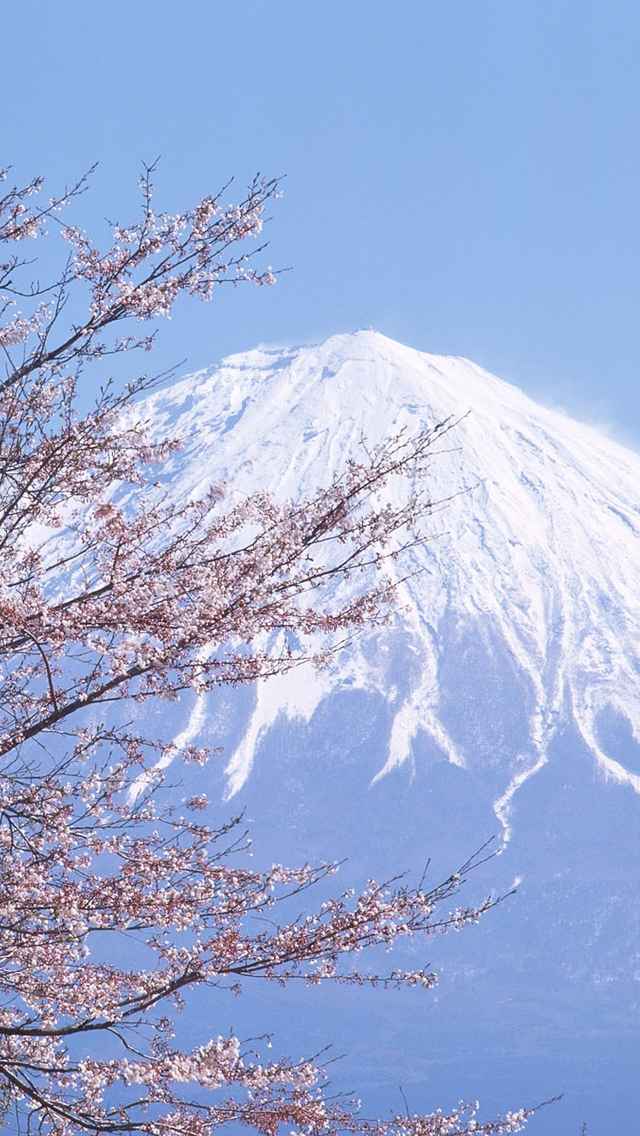 唯美风景图片富士山下经典手机壁纸第一辑