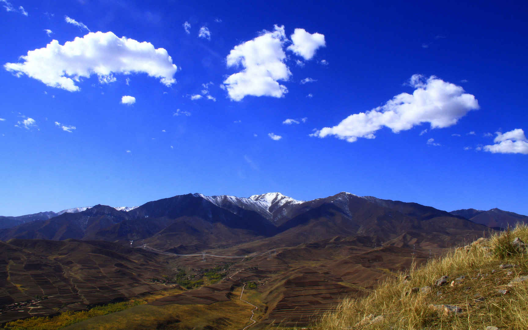 甘肃兰州白塔山风景壁纸