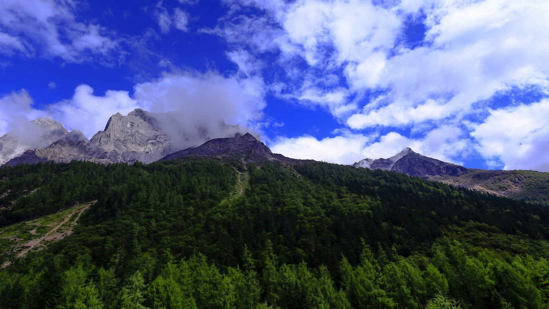 四川四姑娘山风景图片壁纸