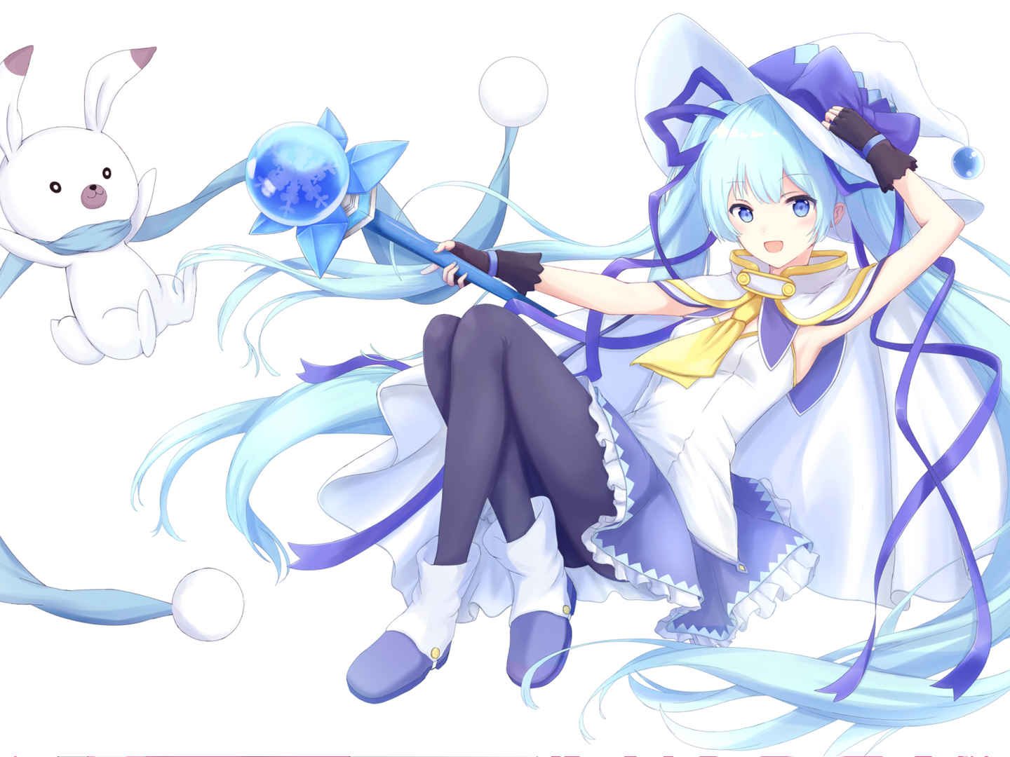 精美二次元动漫美女插画图片平板壁纸