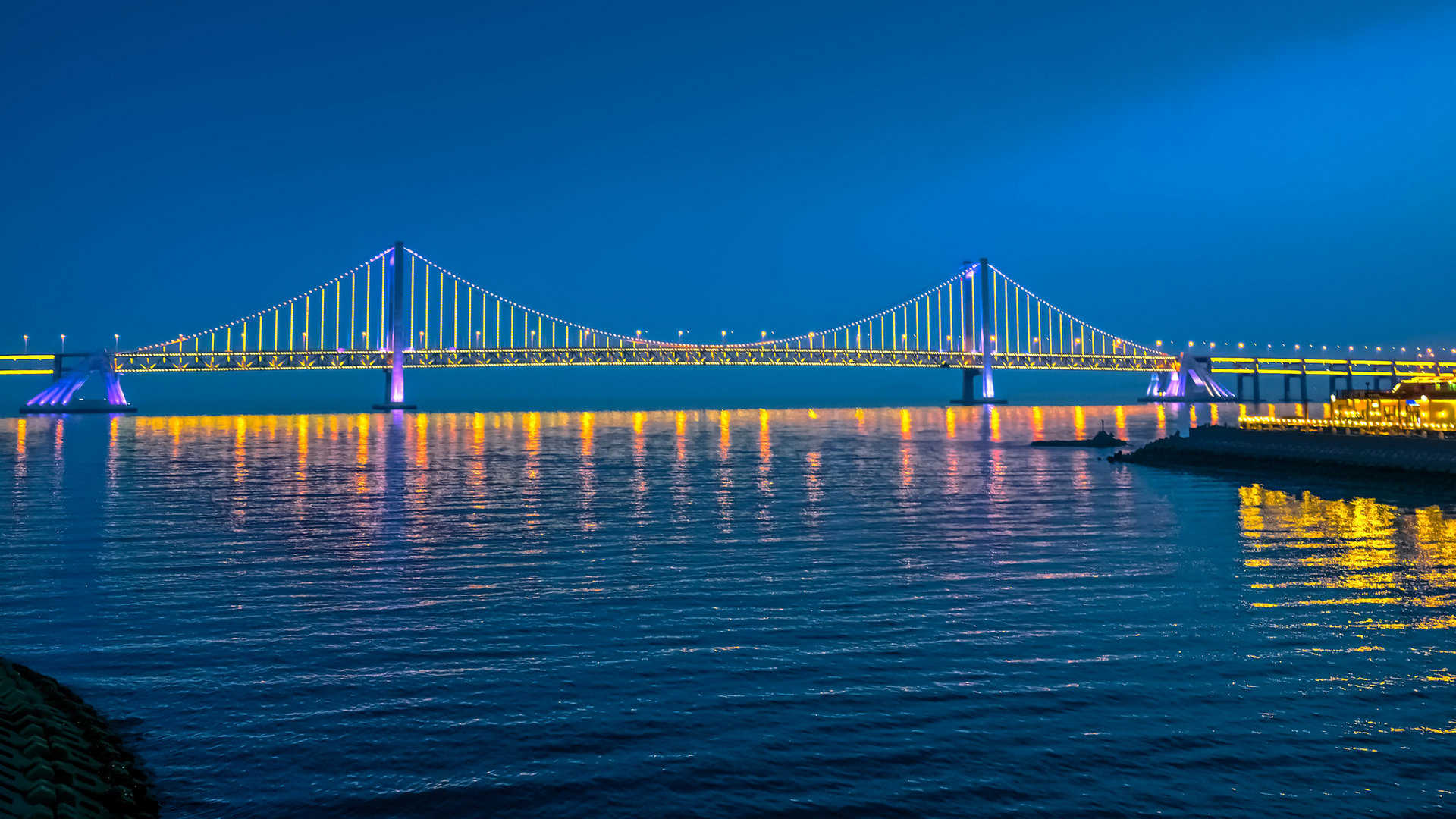 天津滨海新区夜景图片