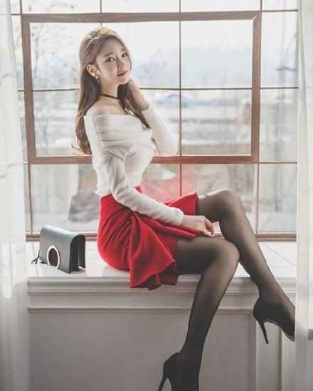 韩国超长腿模特！