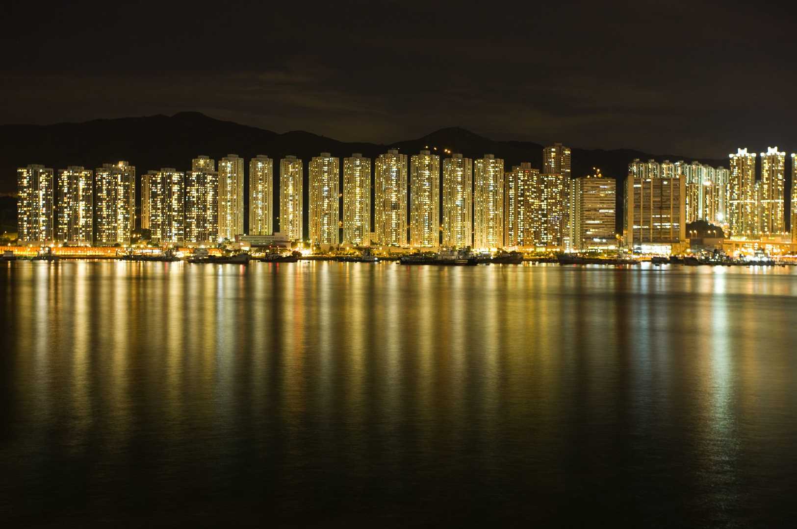 维多利亚港夜景桌面壁纸 第一辑