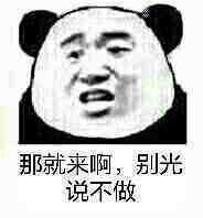 那就来啊，别光说不做！